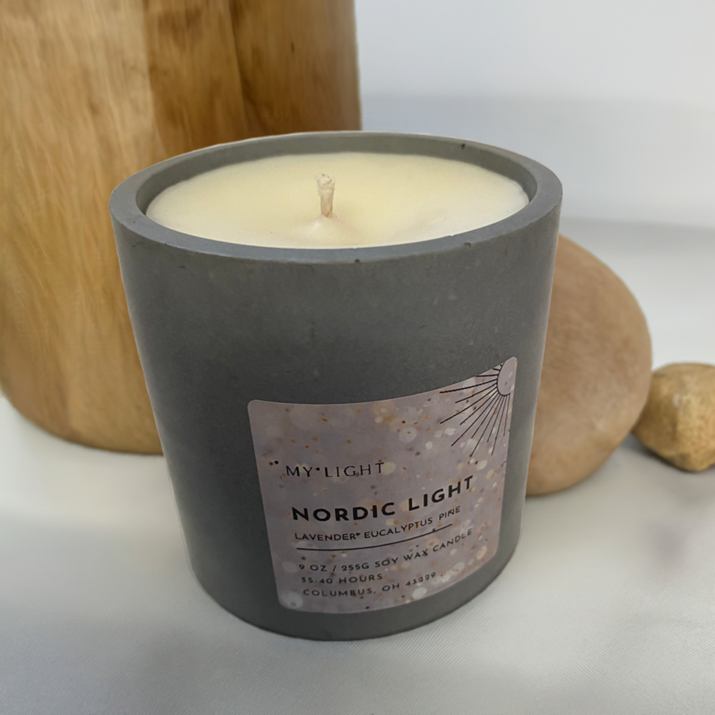 Nordic Light Soy Wax Scented Candle – 9oz (255g)