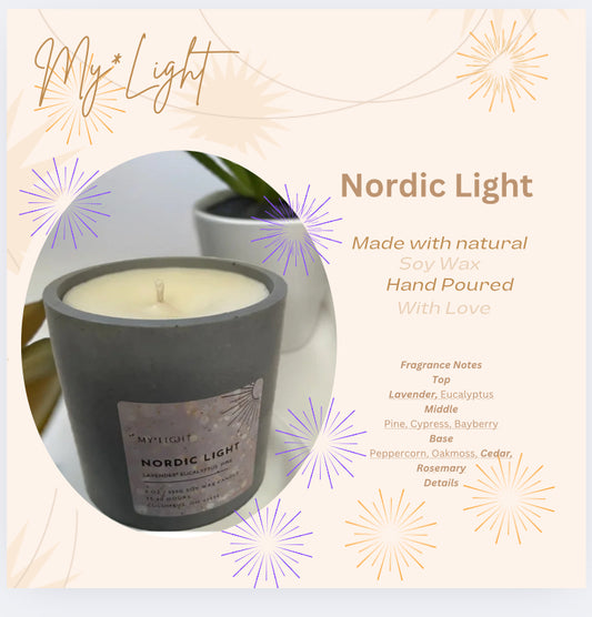 Nordic Light Soy Wax Scented Candle – 9oz (255g)