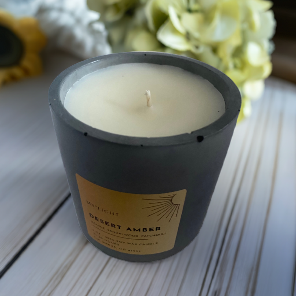 Desert Amber Soy Wax Scented Candle – 9oz (255g)