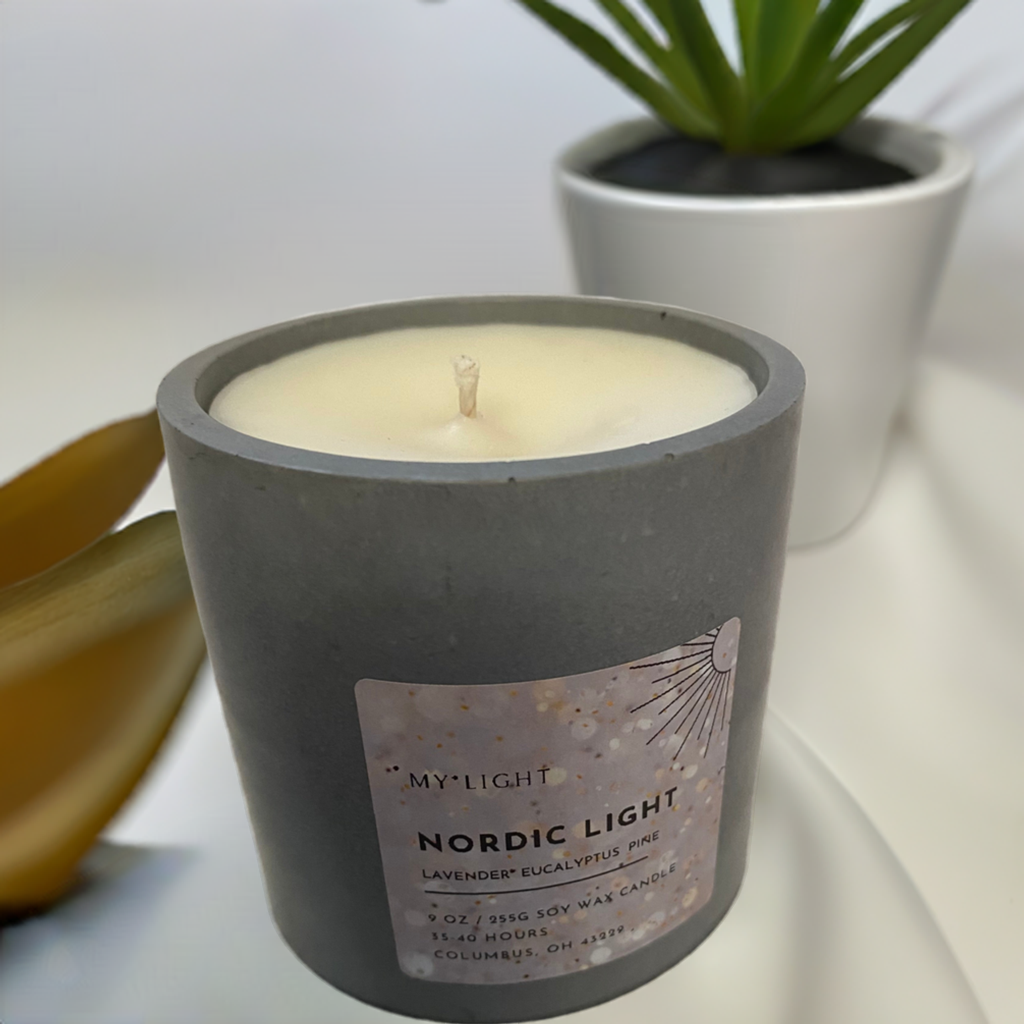 Nordic Light Soy Wax Scented Candle – 9oz (255g)