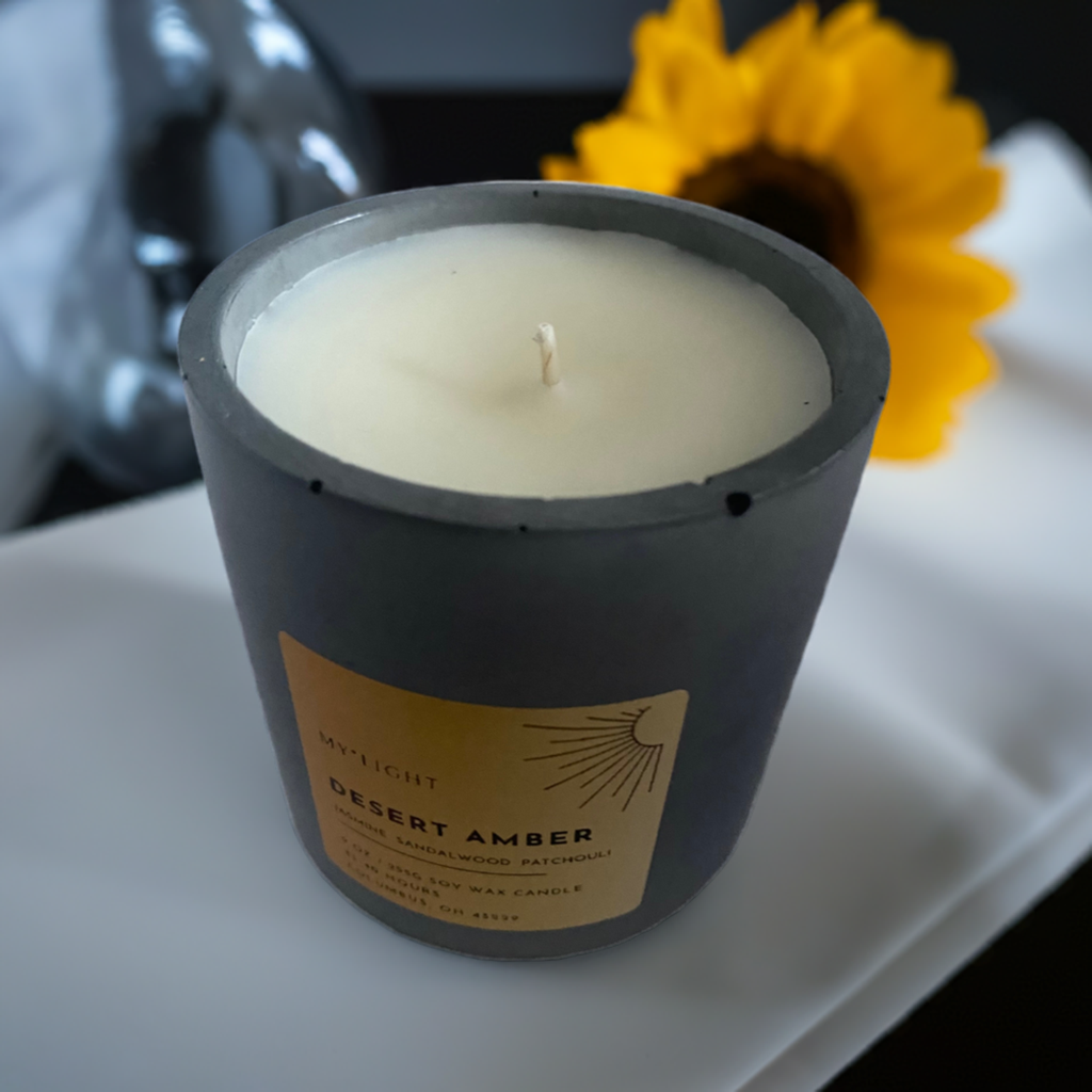Desert Amber Soy Wax Scented Candle – 9oz (255g)