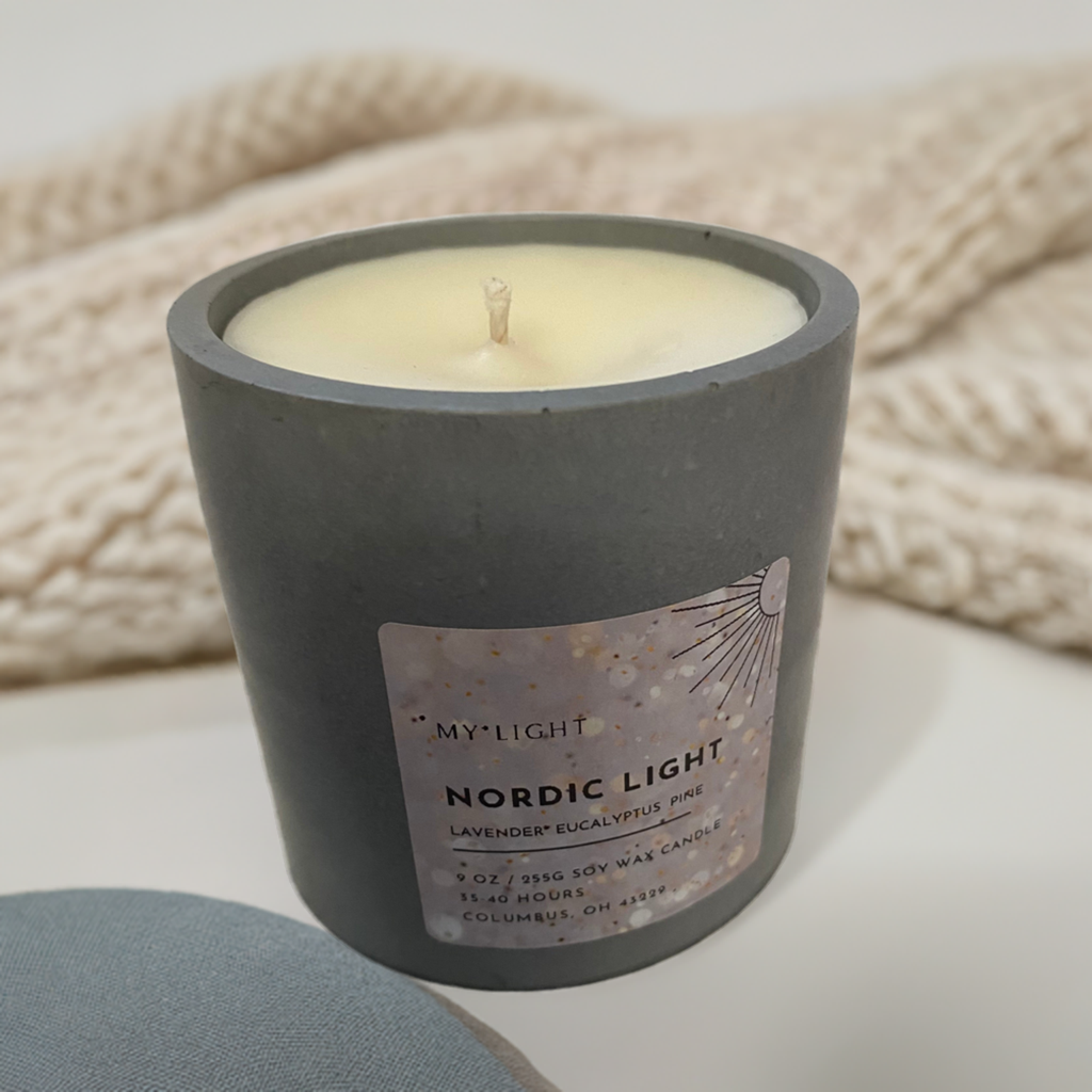 Nordic Light Soy Wax Scented Candle – 9oz (255g)