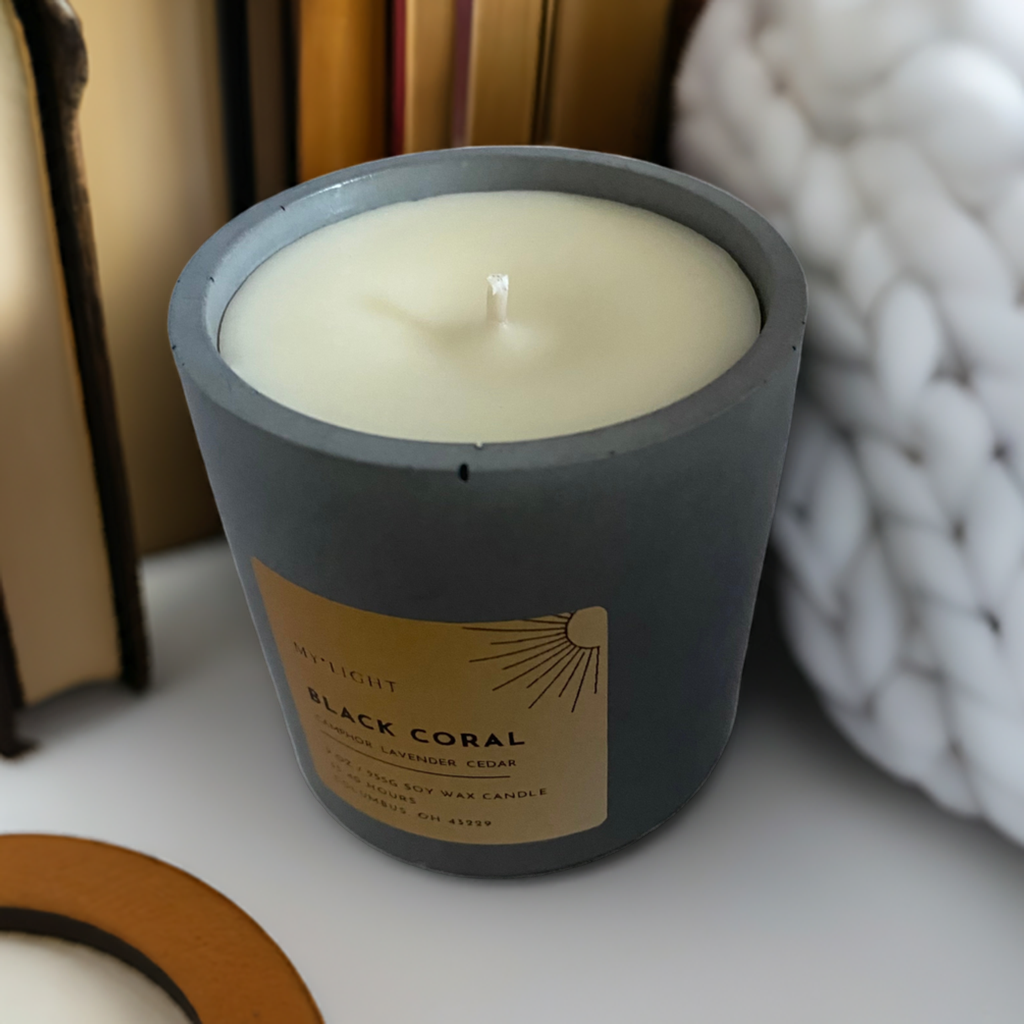 Black Coral Soy Wax Scented Candle – 9oz (255g)